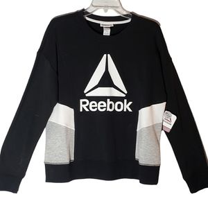 Reebok large black/white/gray pullover sweatshirt. 363